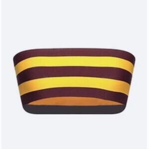 Stella McCartney Stripes Bandeau Bikini Top size 8
